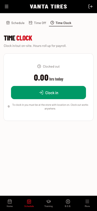 GPS time clock